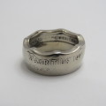 Ring made from 1997 Mauritius coin - Size M