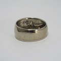 Ring made from 1964 Queen Elizabeth the 2nd coin -  Size U 1/2