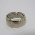 Ring made from 1964 Queen Elizabeth the 2nd coin -  Size U 1/2