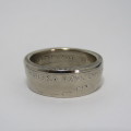 Ring made from 1943 Polish coin - Size W 1/2