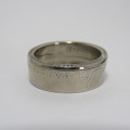 Ring made from 1943 Polish coin - Size W 1/2