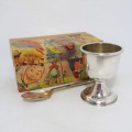 Vintage silverplated Christening cup and spoon