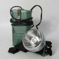 Vintage Justrite headlamp flash light