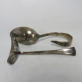 Vintage silverplated baby feeding set in case
