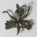 Sterling Silver marcasite brooch - Lily