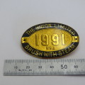 1991 RSA The Union Limited Brush with steam breast badge