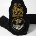 SA Navy other ranks cap badge and band