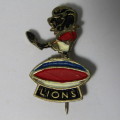 Vintage Lions Rugby pin badge