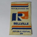 1981 RSA Republic Festival Bellville 20 Years cloth badge