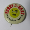 Vintage ` Barry on the Beat` Springbok radio tinnie badge