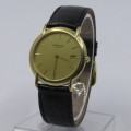 Raymond Weil 9140 Quartz18kt Gold electroplated mens watch - working