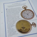 1910`s Style Sorbonne full hunter quartz pocketwatch - Hachette pocketwatch collection #34 - Working