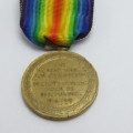 WW1 Victory medal - Name removed