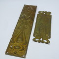 Vintage tinplate door decotations