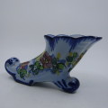 Italian vintage hand painted flower vase