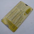 Lot of 4 vintage Sprinkler calculator cards