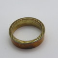 Ring made from old Israel coin - Size O 1/2