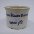Dr. Roberts Poor Mans Friend ointment - 3 different style pots - one very early  - all in good condi