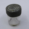 Vintage Doan`s pills glass container with lid