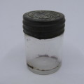 Vintage Doan`s pills glass container with lid