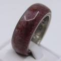 Ring handmade with Liberty half dollar - size Q/8