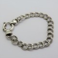 Sterling silver bracelet - Weighs 11,0 grams - Length 19,5 cm