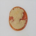Vintage Cameo for jewellery - 17.9mm x 24.4mm