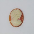 Vintage Cameo for jewellery - 18.9mm x 24.5mm