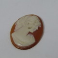 Vintage Cameo for jewellery - 18.9mm x 24.5mm