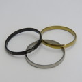 Triple band mens stainless steel ring set - Size in pictures