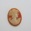 Vintage Cameo for jewellery - 18,7 mm x 25,2 mm