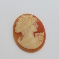 Vintage Cameo for jewellery - 22,9 mm x 30,4 mm