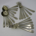 Set of 24 forks and spoons - Sipelia Rustles nickel silver