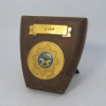SA Police 75 Years 1913-1988 Commemorative plaque awarded to J.Louw