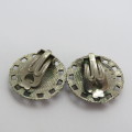 Pair of vintage clip on earrings