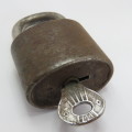 Vintage Union padlock with key