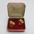 Pair of vintage gold colored cufflinks