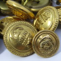 Lot of SA Navy uniform brass buttons