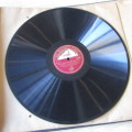 His Masters Voice record album with 12 records - 76rpm - one chipped