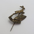 Vintage 1960 SA Springbok rugby stick pin