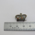 Vintage Victorian Crown pin badge