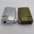 Pair of vintage SIM Luxe pocket lighters - Not working