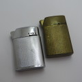 Pair of vintage SIM Luxe pocket lighters - Not working