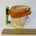 1930`s Don Brandman Australian Cricketer small porcelain toby jug - No makers mark - Very rare