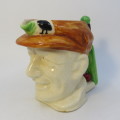 1930`s Don Brandman Australian Cricketer small porcelain toby jug - No makers mark - Very rare