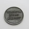 2018 Africa Aerospace and Defence After Party survival medallion