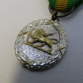 Rhodesia medal for territorial or Reserve service  miniature medal - Livingstone mint issue