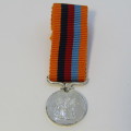 Rhodesia Defence medal for Meritorious miniature medal - Livingstone mint issue