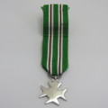 Rhodesia Prison cross for Gallantry miniature medal - Livingstone mint issue