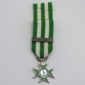 Rhodesia Prison cross for distinguished service miniature medal - Livingstone mint issue